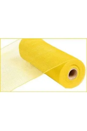 10" Yellow Poly Deco Mesh Ribbon (10 Yards)