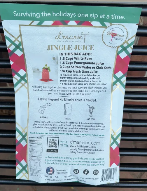 12 Days of Cocktails Jingle Juice Slush Mix