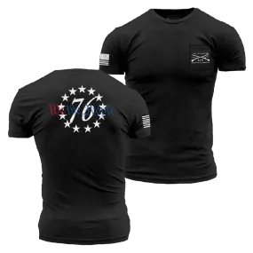 76 We The People Pocket T-Shirt - Black Heather