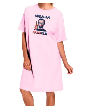 Abraham Drinkoln with Text Adult Wear Around Night Shirt and Dress