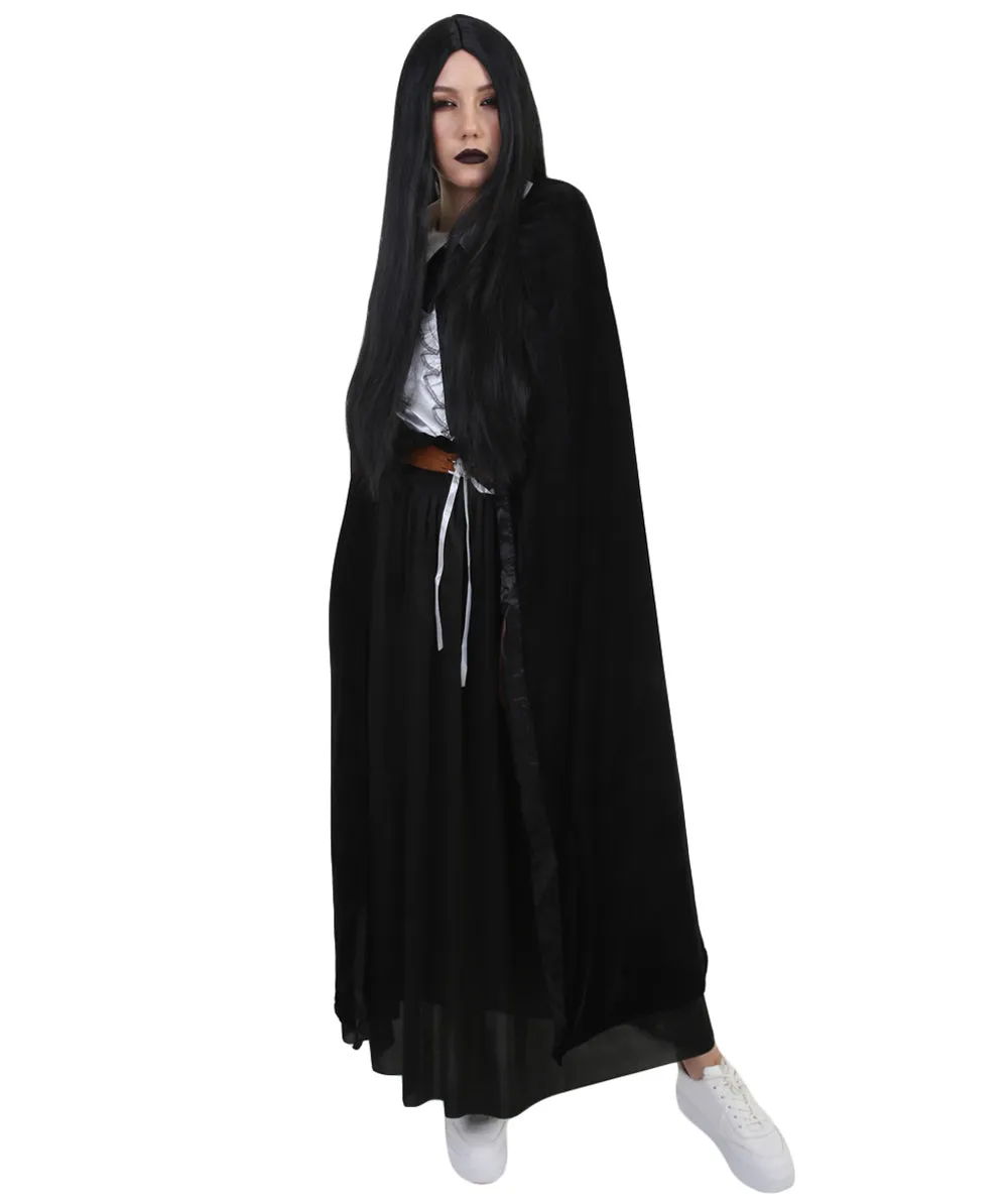 Adult Women's Witch Costume with Hat Costume | Black Halloween Costume