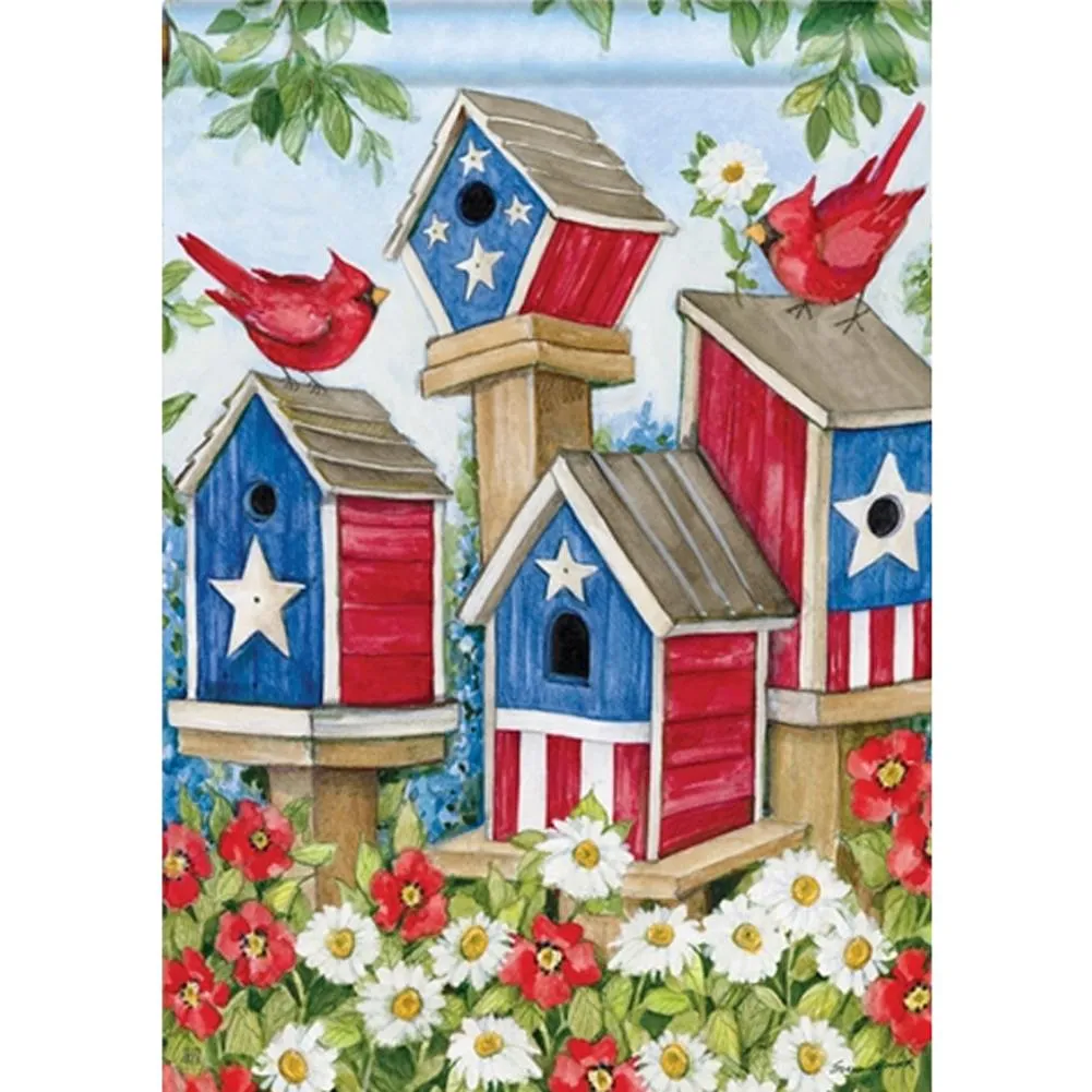 All American Birdhouses House Flag