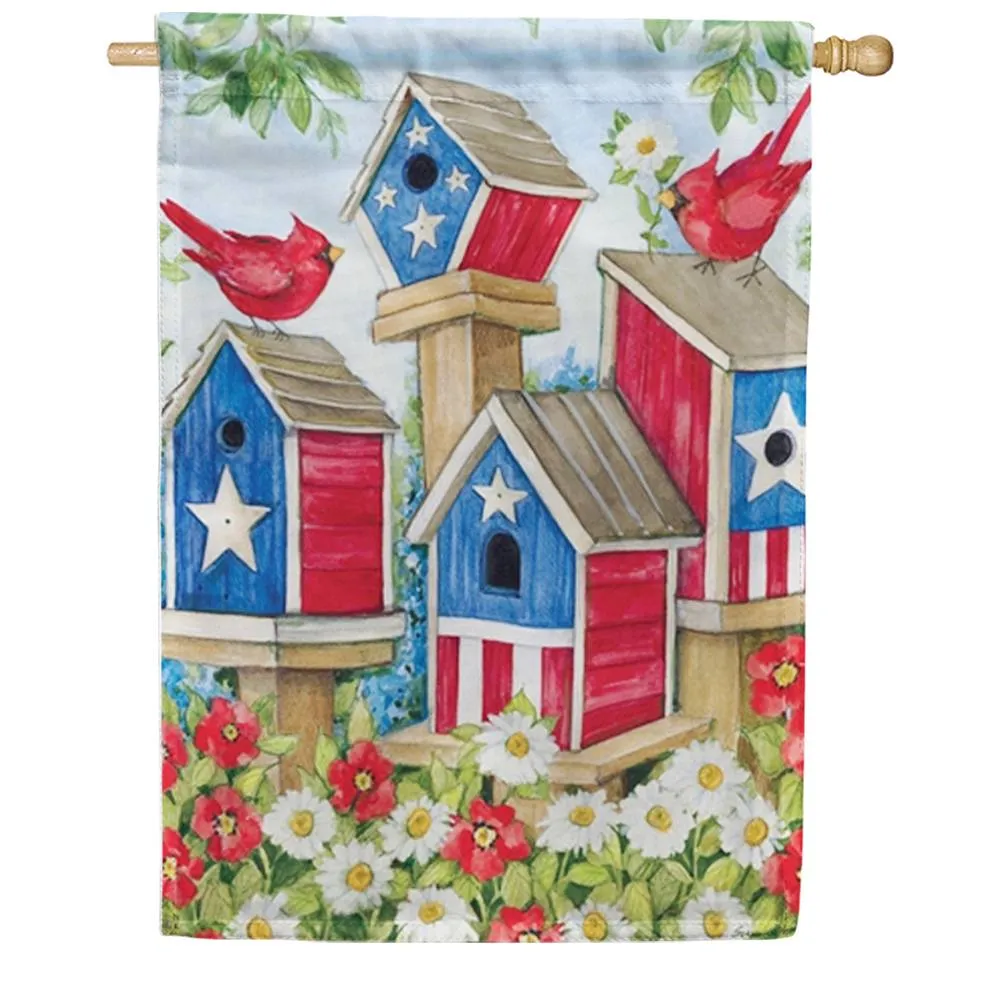 All American Birdhouses House Flag