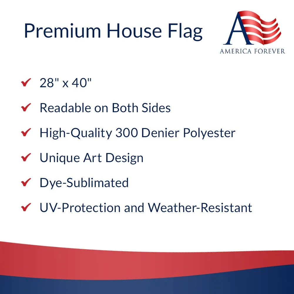 American Gold Star Double Sided House Flag