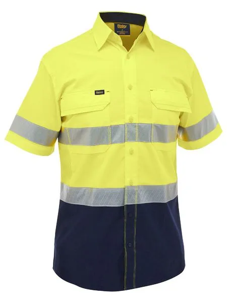 Bisley Women's X Airflow Taped Hi Vis Ripstop Work Shirt BS1491T