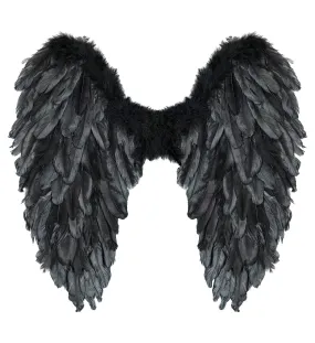 Black Foldable Feather Wings