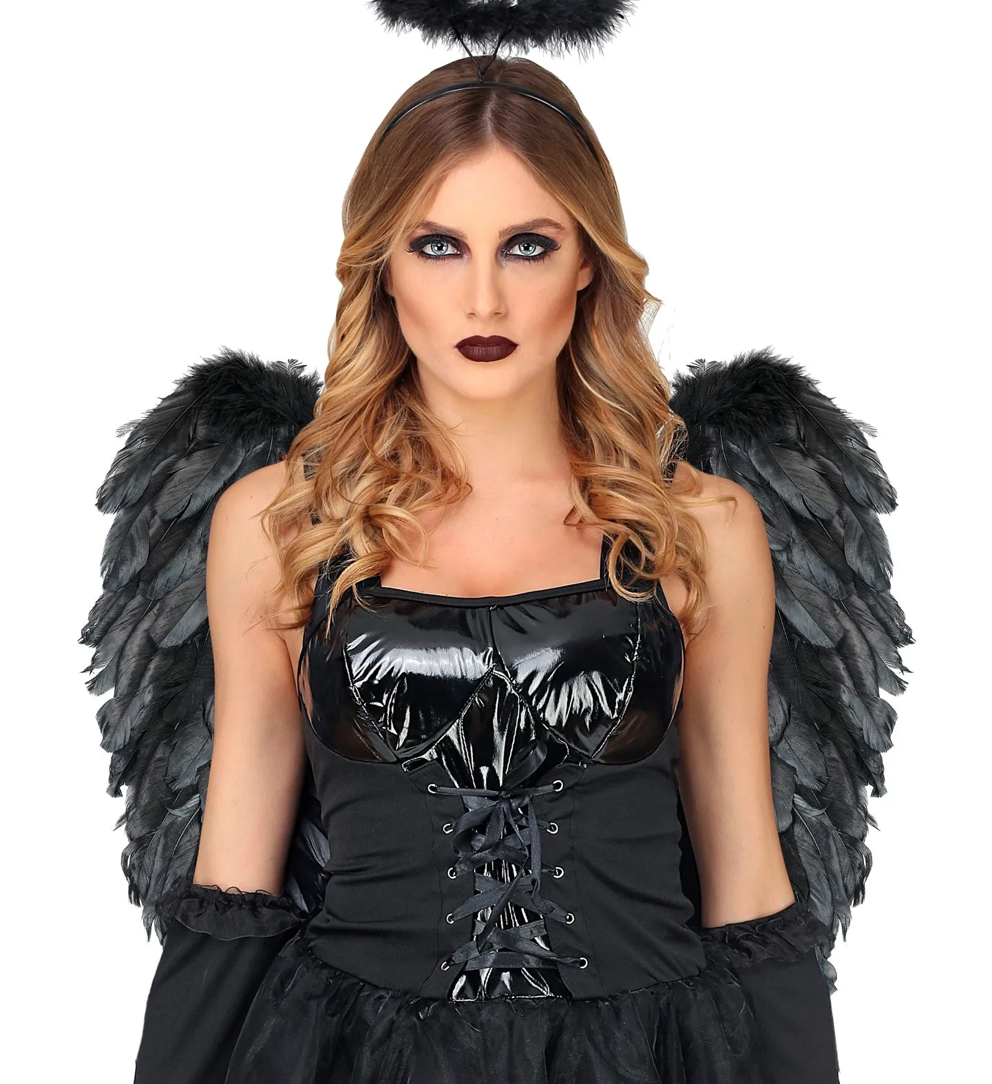 Black Foldable Feather Wings