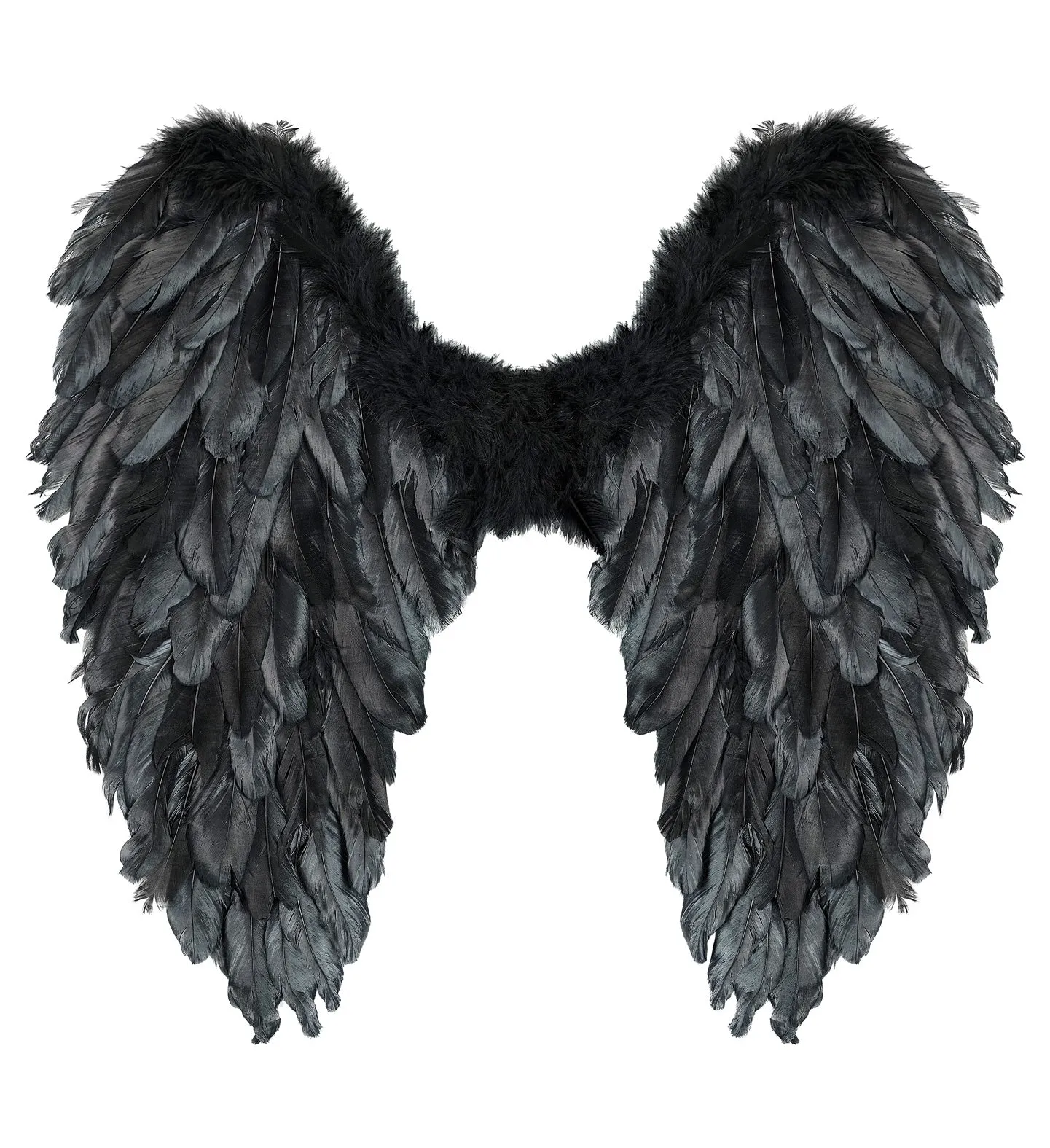 Black Foldable Feather Wings