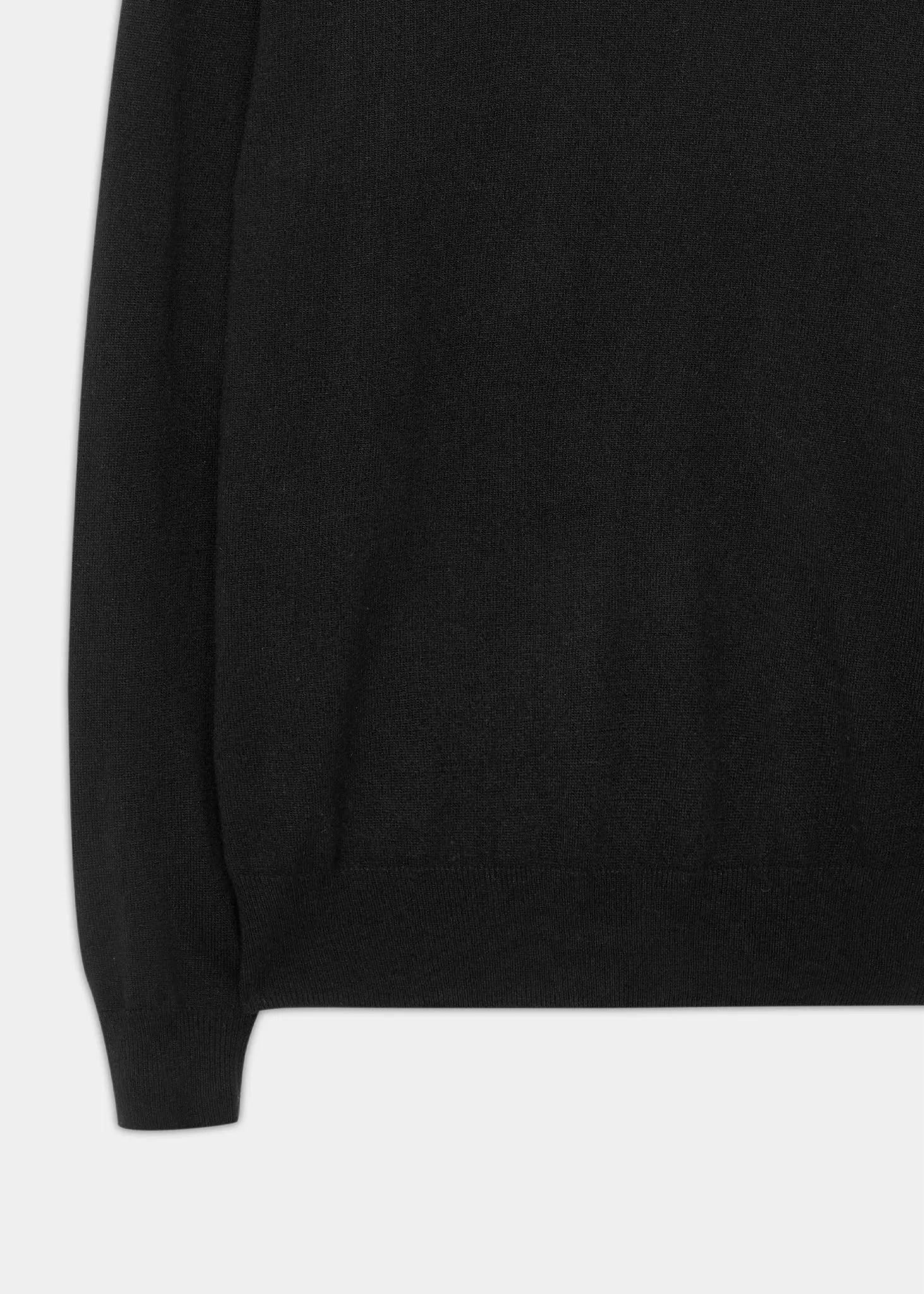 Bunbury Geelong Wool Roll Neck Jumper in Black - Regular Fit