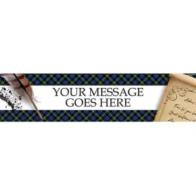 Burns Night Scroll Personalised Banner - 1.2m