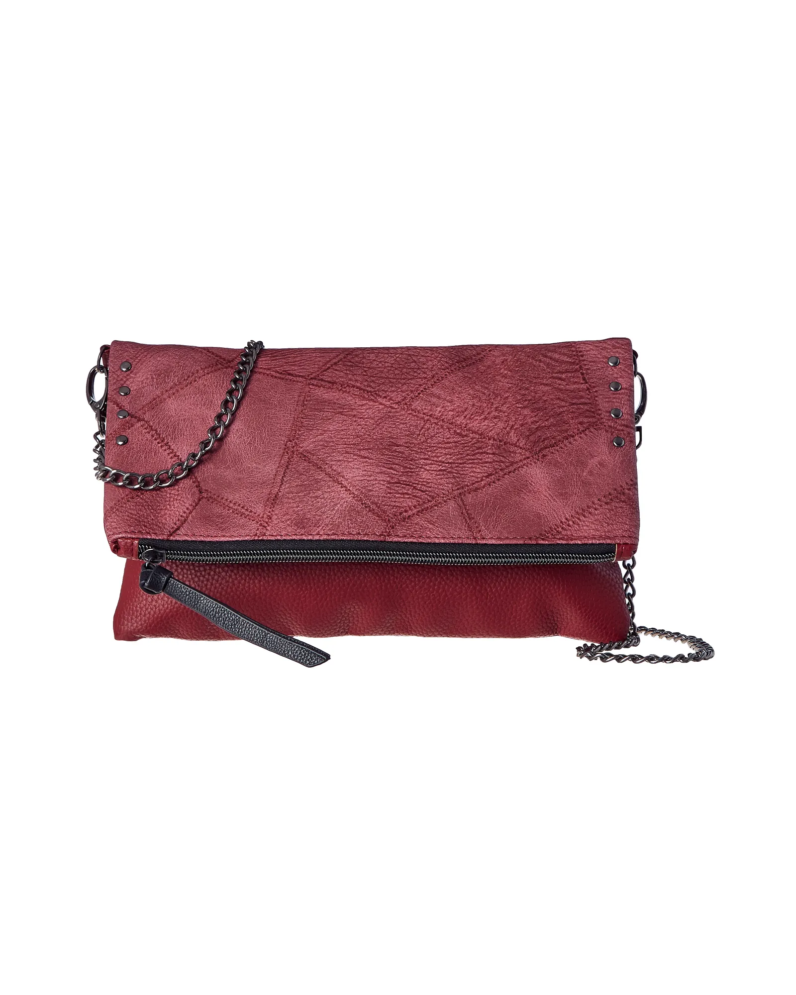 Cambridge Convertible Crossbody Clutch | Burgundy