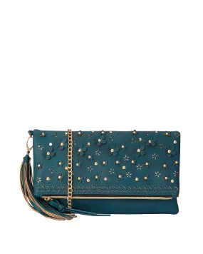 Cambridge Convertible Crossbody Clutch | Teal