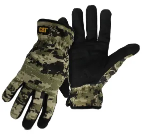 CAT CAT012270L Utility Gloves, Men's, L, Open Cuff, Spandex, Camouflage :PR: QUANTITY: 1