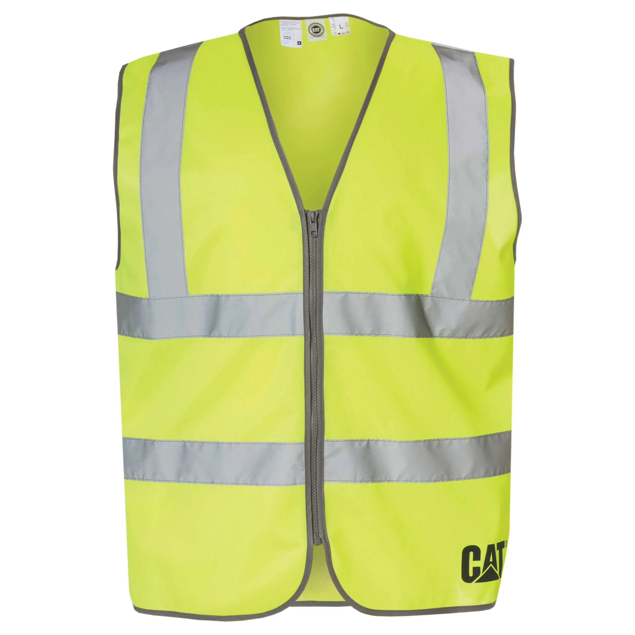 CATERPILLAR Men's Hi-Vis Zip Safety Vest 1320025