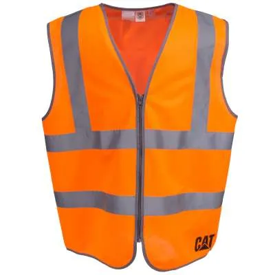 CATERPILLAR Men's Hi-Vis Zip Safety Vest 1320025