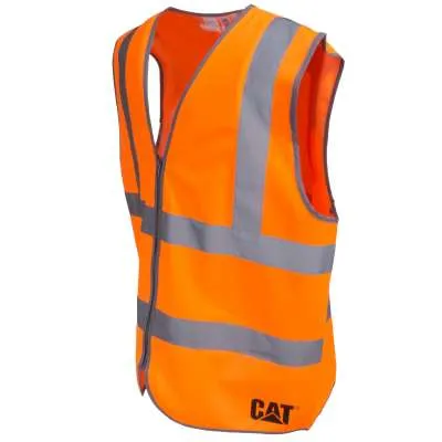 CATERPILLAR Men's Hi-Vis Zip Safety Vest 1320025