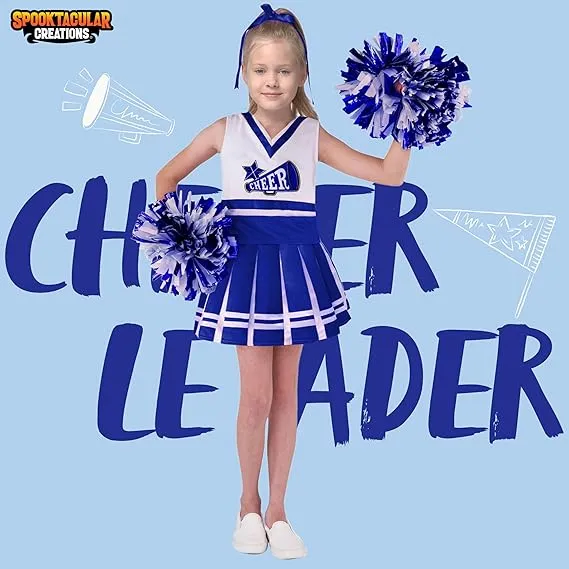 Cheerleader Costume for Girls, Blue