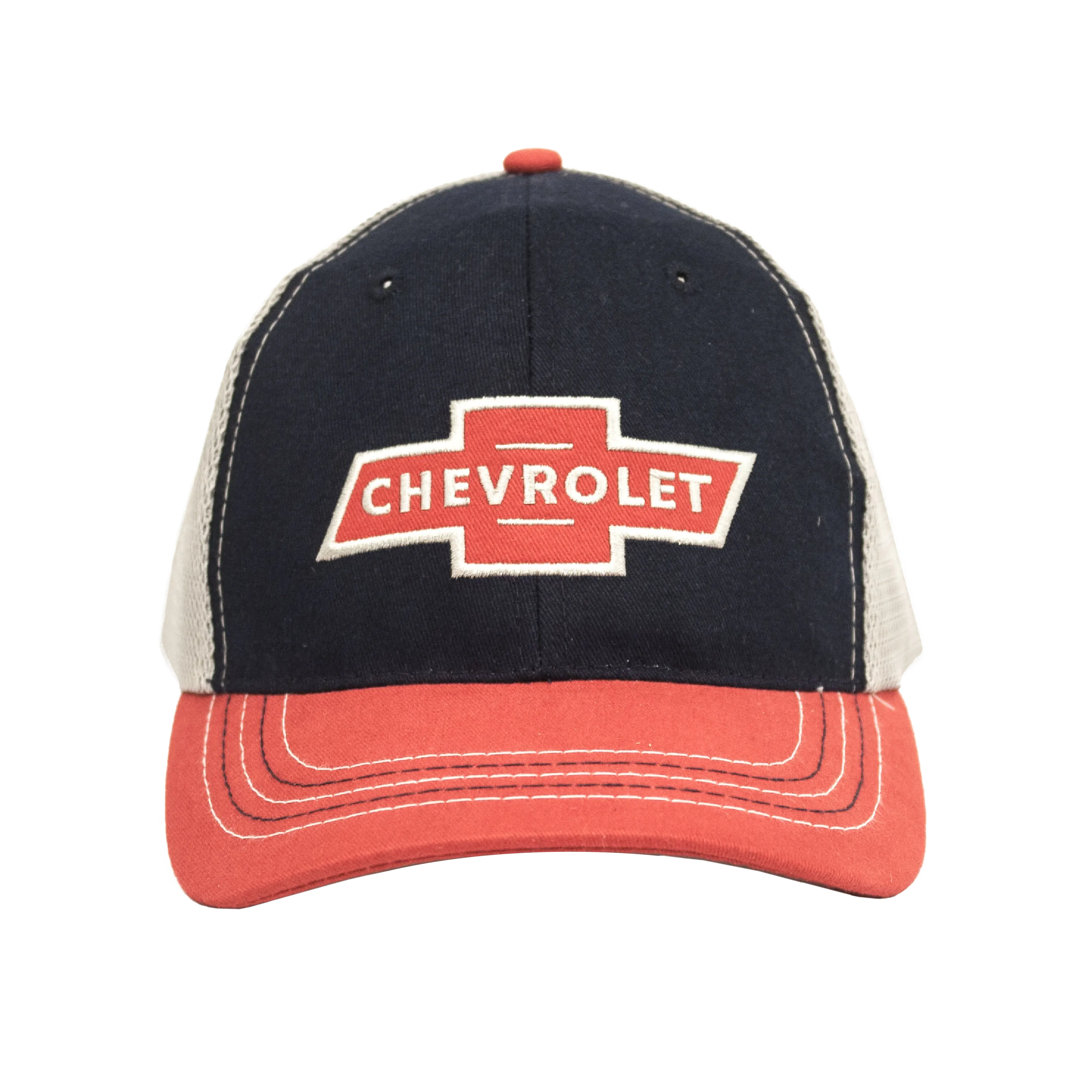 Chevy Red Logo Patch Hat - Black and Red