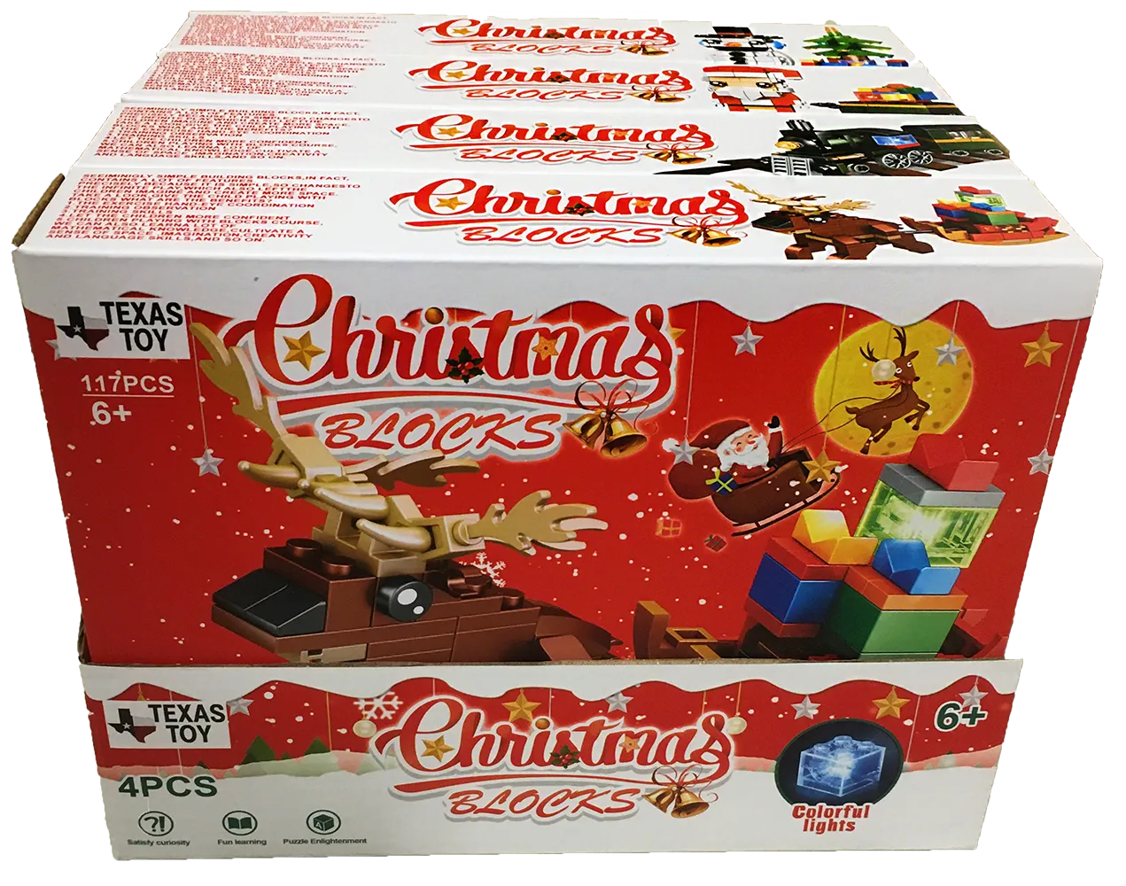 Christmas Blocks Large Display Set, Building Bricks