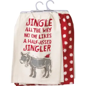 Christmas Kitchen Towel Jingle All The Way