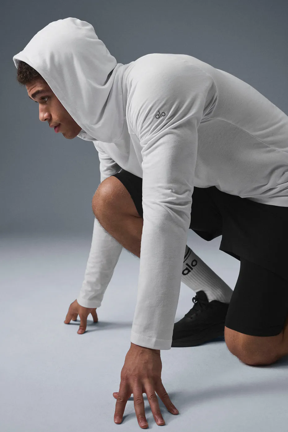 Core Hooded Runner - White