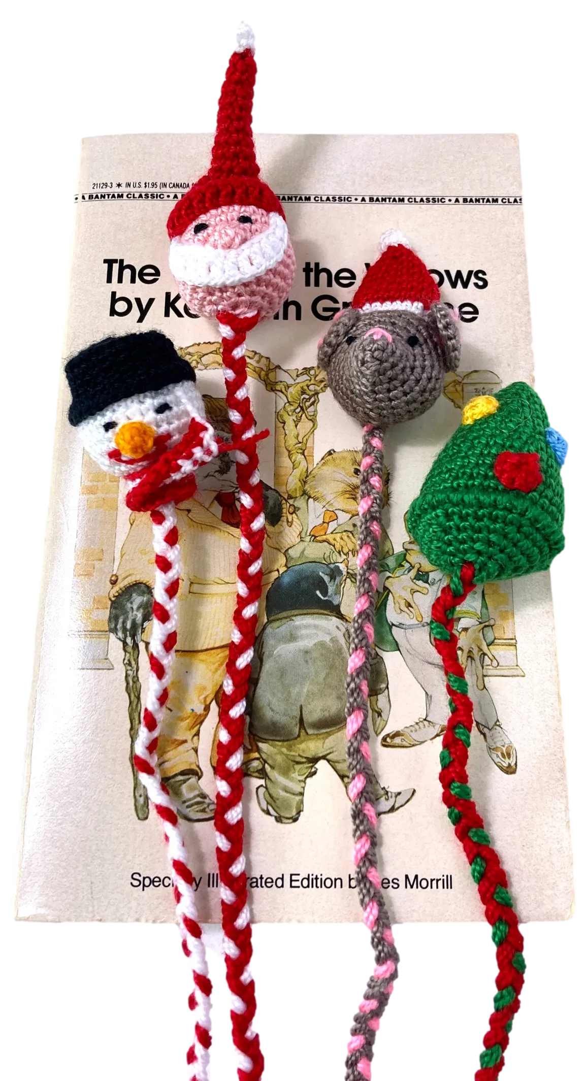 Crocheted Holiday-Themed Bookmarks