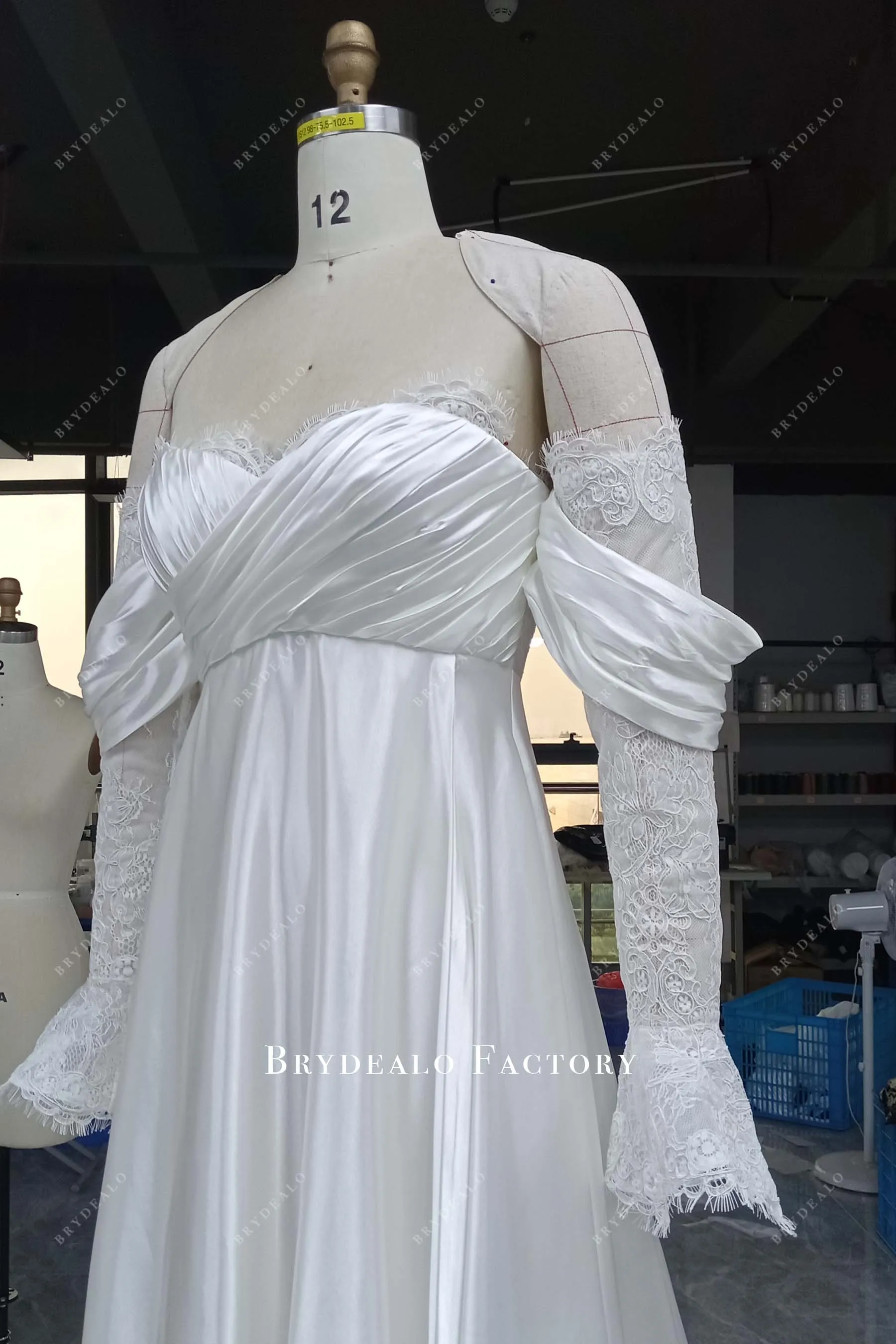 Custom Wholesale Charmeuse Pregnant Multi-Wear Bridal Dress