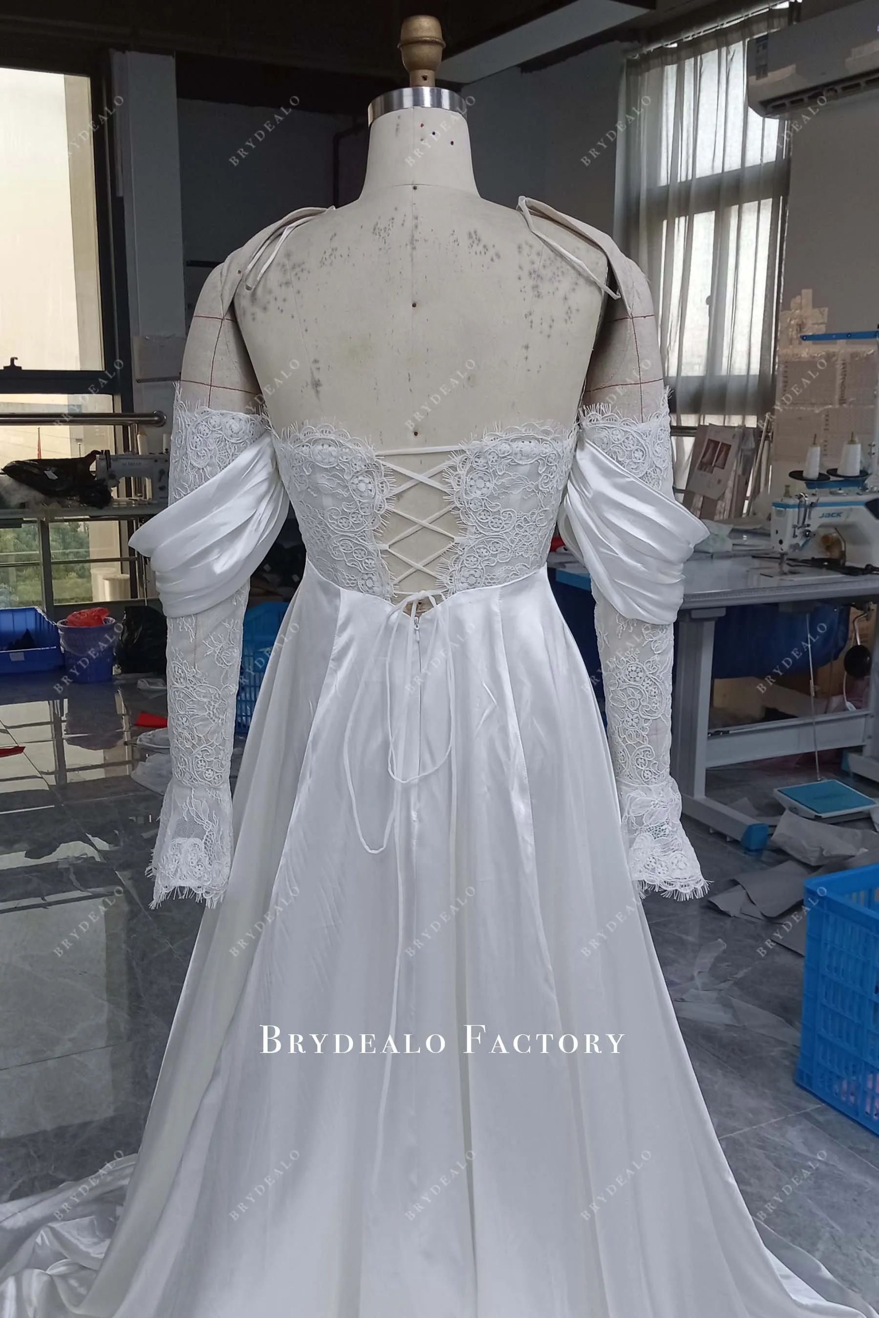 Custom Wholesale Charmeuse Pregnant Multi-Wear Bridal Dress