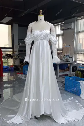 Custom Wholesale Charmeuse Pregnant Multi-Wear Bridal Dress