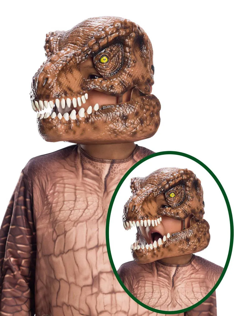 Deluxe Kids T-Rex Dinosaur Costume Mask with Movable Jaw