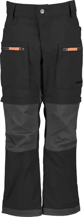 Didriksons Kids&#x27; Kotten Zip-Off Pants Coal Black | Buy Didriksons Kids&#x27; Kotten Zip-Off Pants Coal Black here | Outnorth