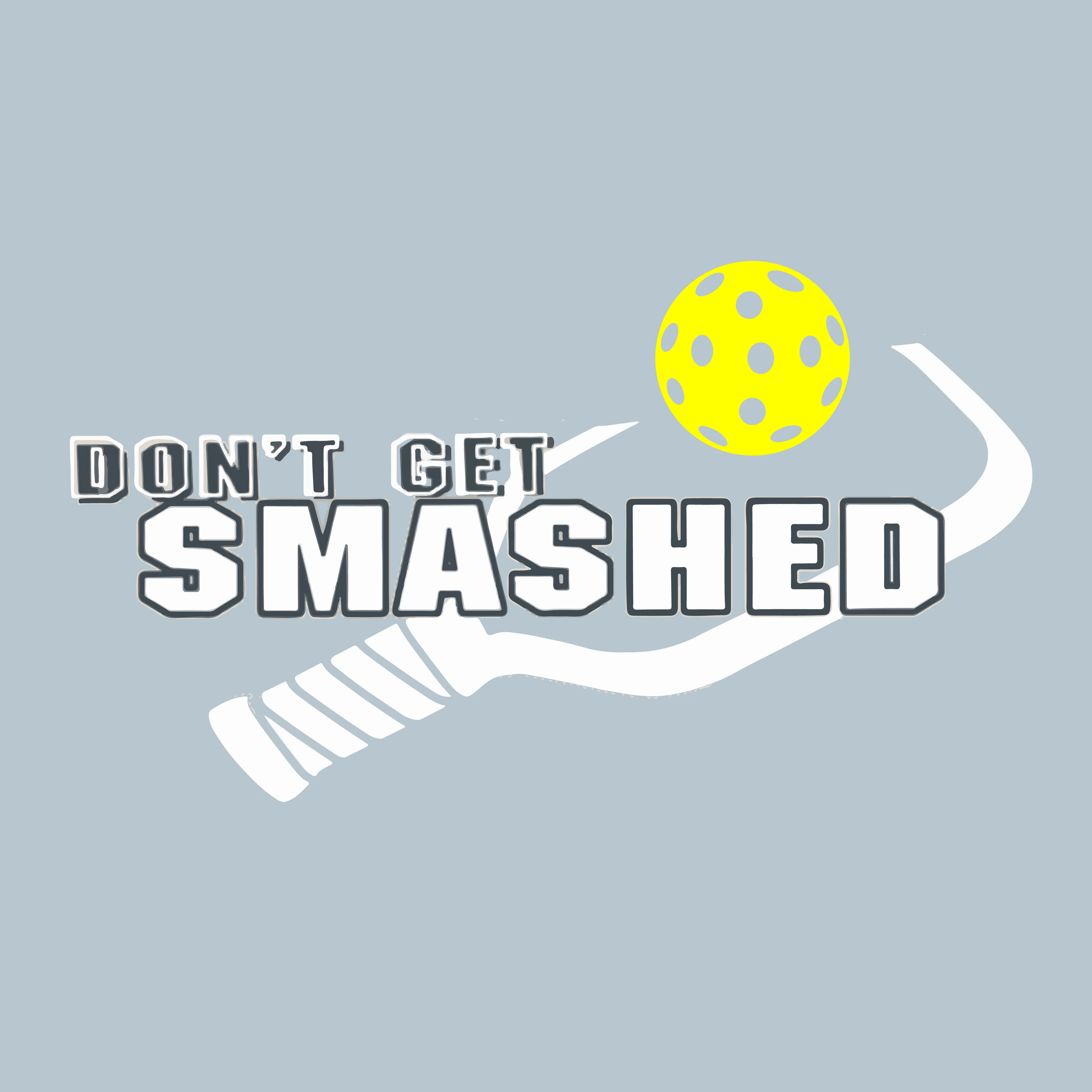 Don't Get Smashed With Pickleballs (Cyan Orange Pink) Customizable | Men's Short Sleeve Pickleball Shirt | 100% Polyester