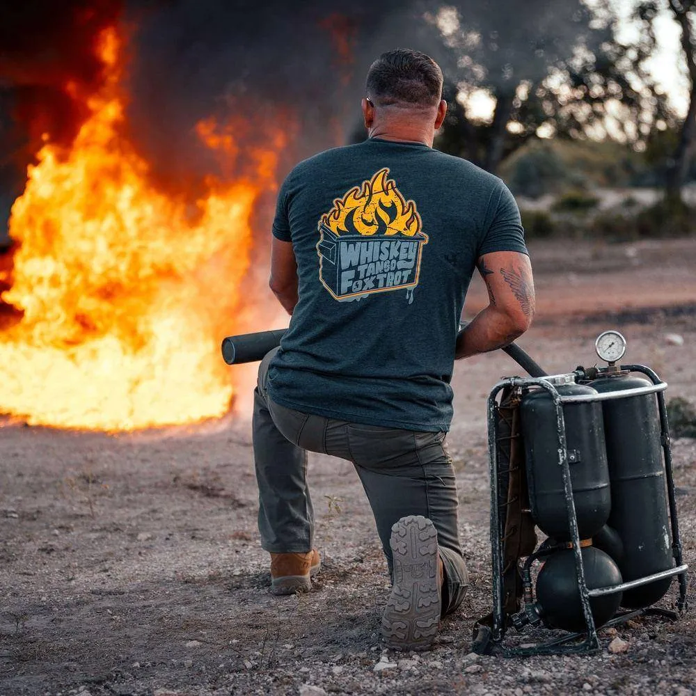 Dumpster Fire T-Shirt - Midnight Navy