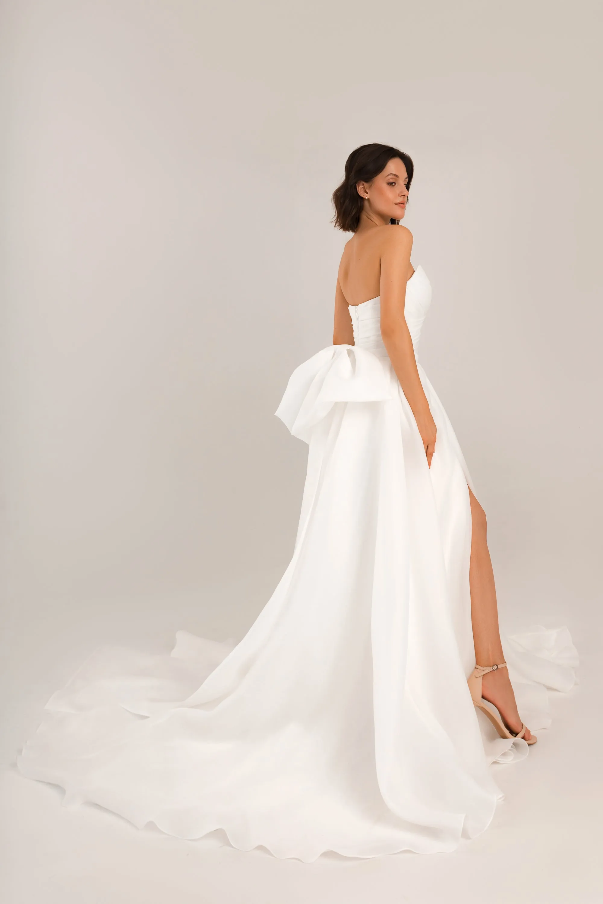 Extra Convertible Wedding Dress Audrey Mini (Basic mini dress bolero skirt bow)