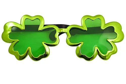 Giant Shamrock Glasses 28cm