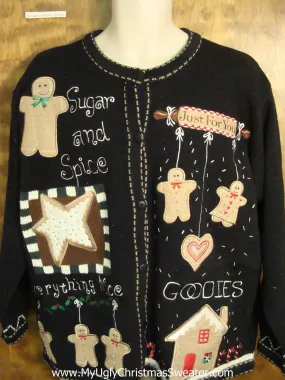 Gingerbread Men GOODIES Ugly Christmas Jumper 3XL