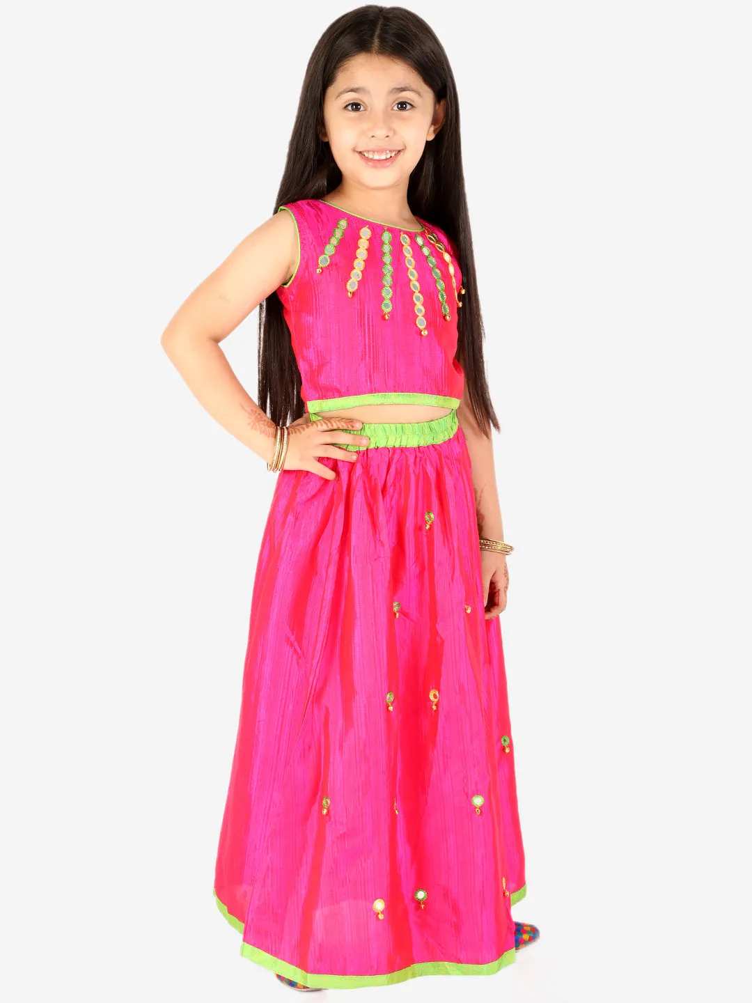 Girl's Mirror Bells Lehenga Choli - KID1 Girls