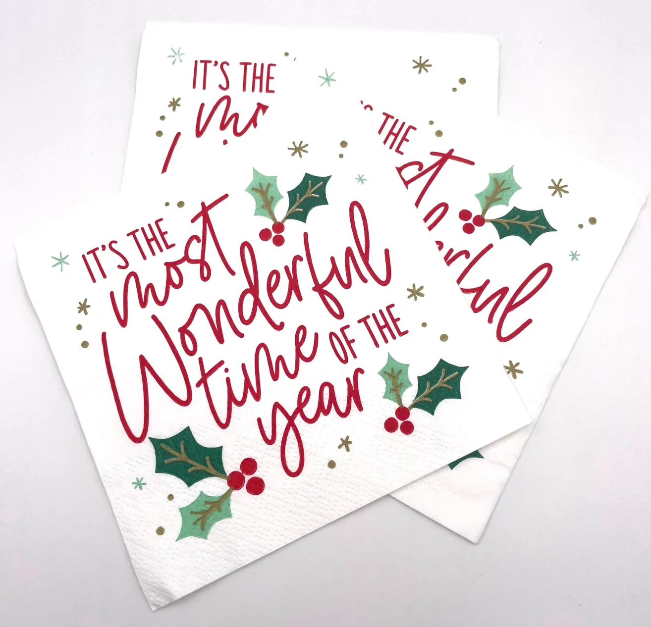 Holiday Cocktail Napkins | Wonderful Time of the Year