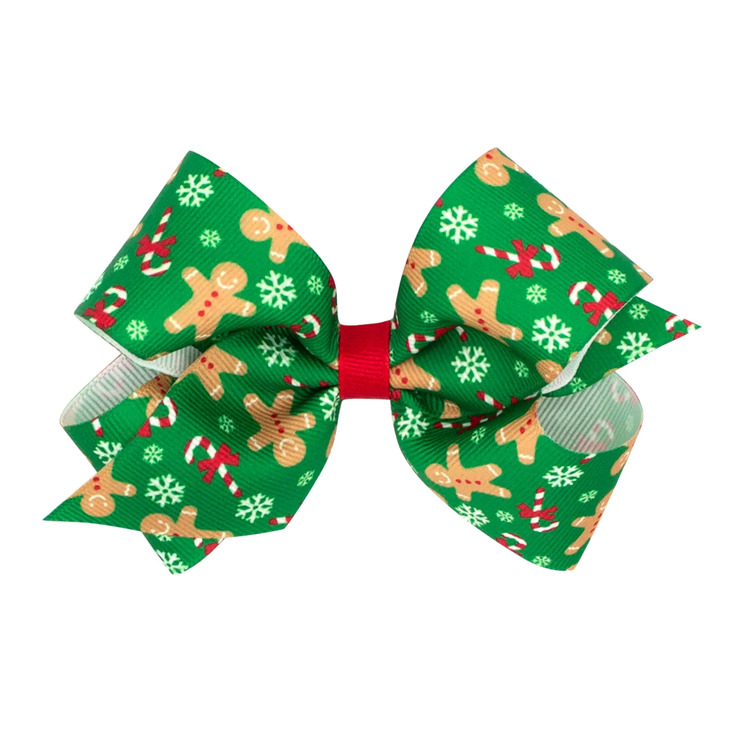 Holiday themed printed grosgrain bows