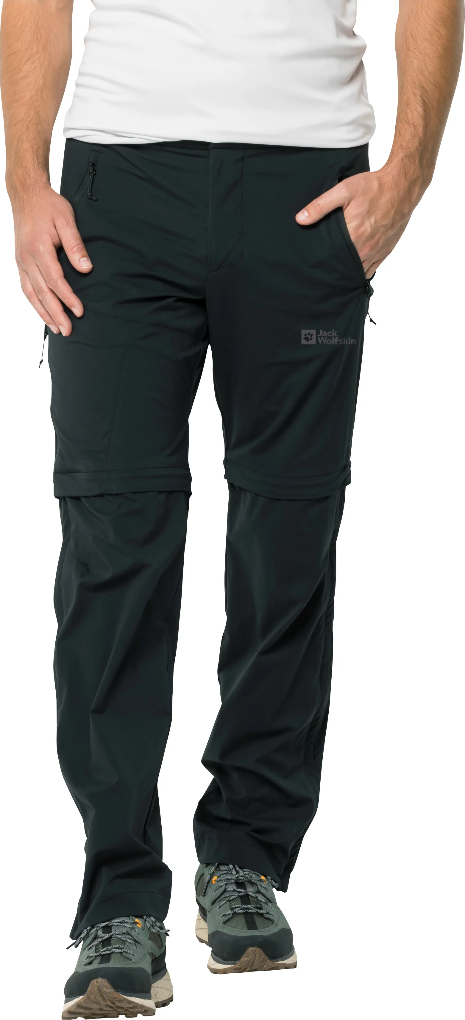 Jack Wolfskin Men&#x27;s Glastal Zip Away Pants Black | Buy Jack Wolfskin Men&#x27;s Glastal Zip Away Pants Black here | Outnorth