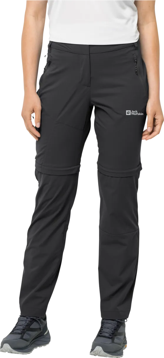 Jack Wolfskin Women&#x27;s Glastal Zip Away Pants Black | Buy Jack Wolfskin Women&#x27;s Glastal Zip Away Pants Black here | Outnorth