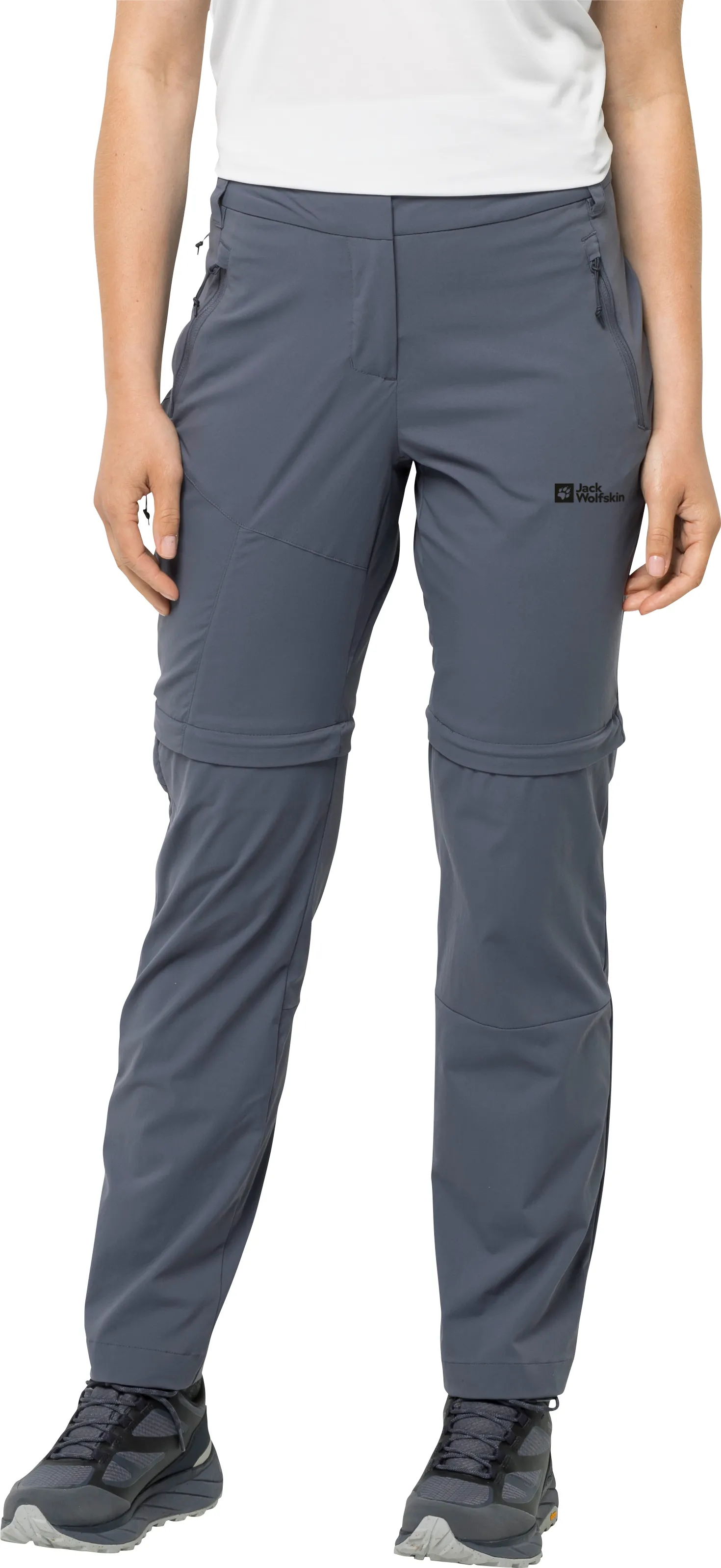 Jack Wolfskin Women&#x27;s Glastal Zip Away Pants Dolphin | Buy Jack Wolfskin Women&#x27;s Glastal Zip Away Pants Dolphin here | Outnorth