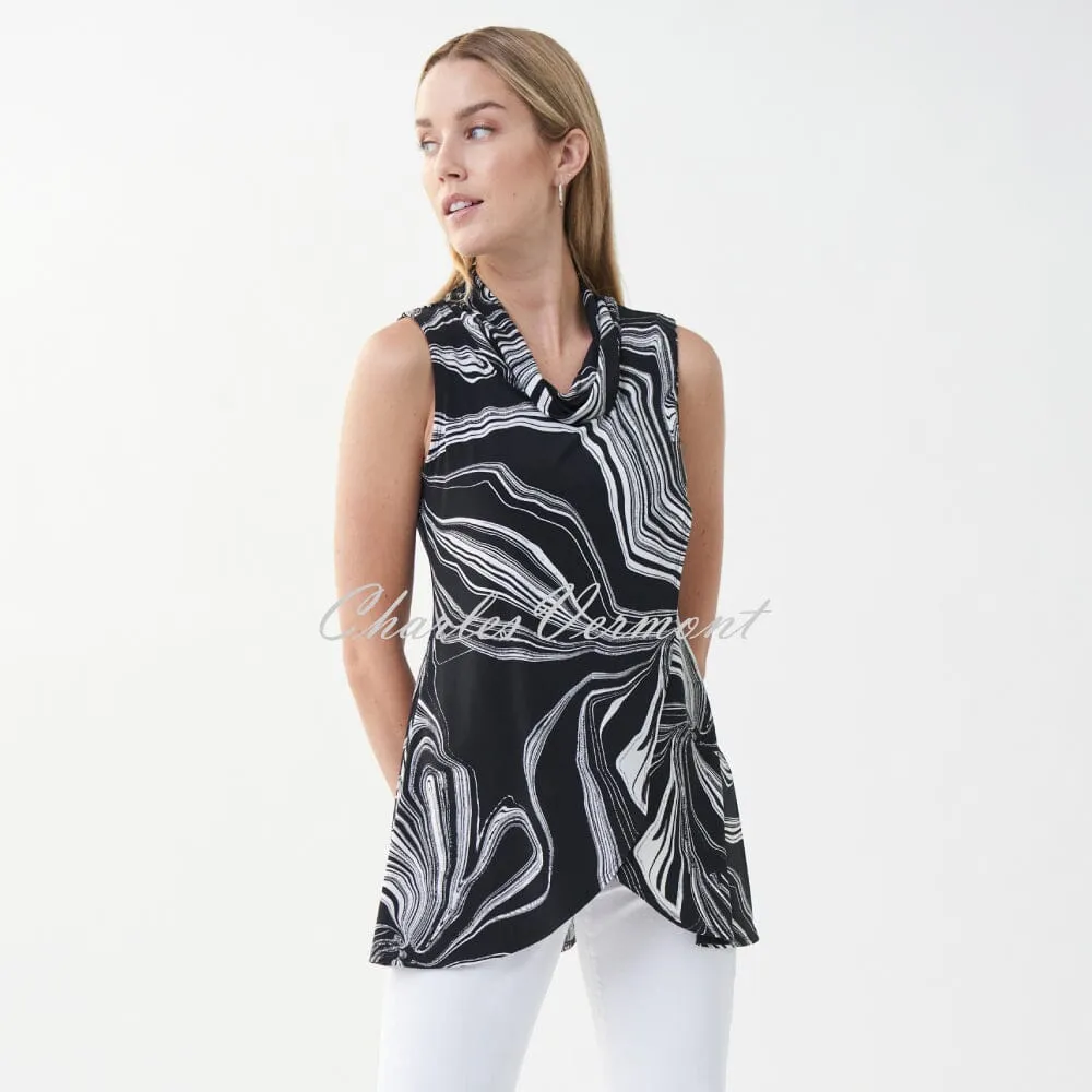 Joseph Ribkoff Cowl Neck Sleeveless Tunic – Style 222164