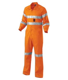 KingGee Hi-Vis Summerweight Drill Reflective Combination Overall  K51305