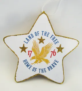 Land of the Free tree ornament