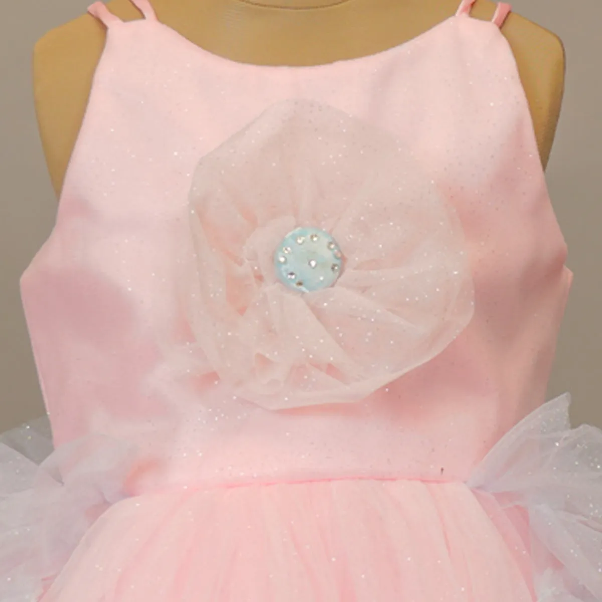 Layered Party Wear Frock Dress For Kids