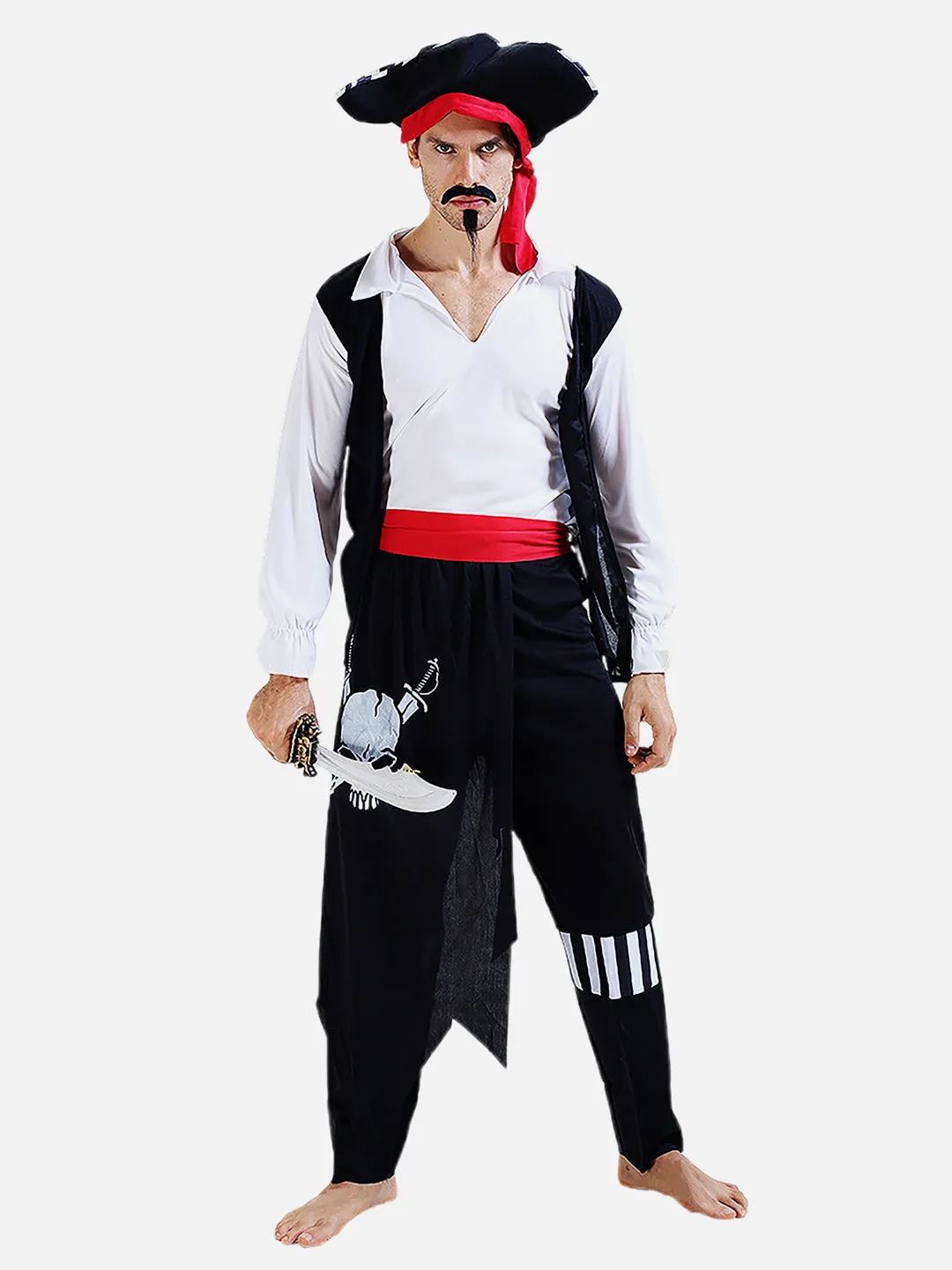 Little Surprise Box Pirates theme Adults Halloween Costume Dress Up - one size