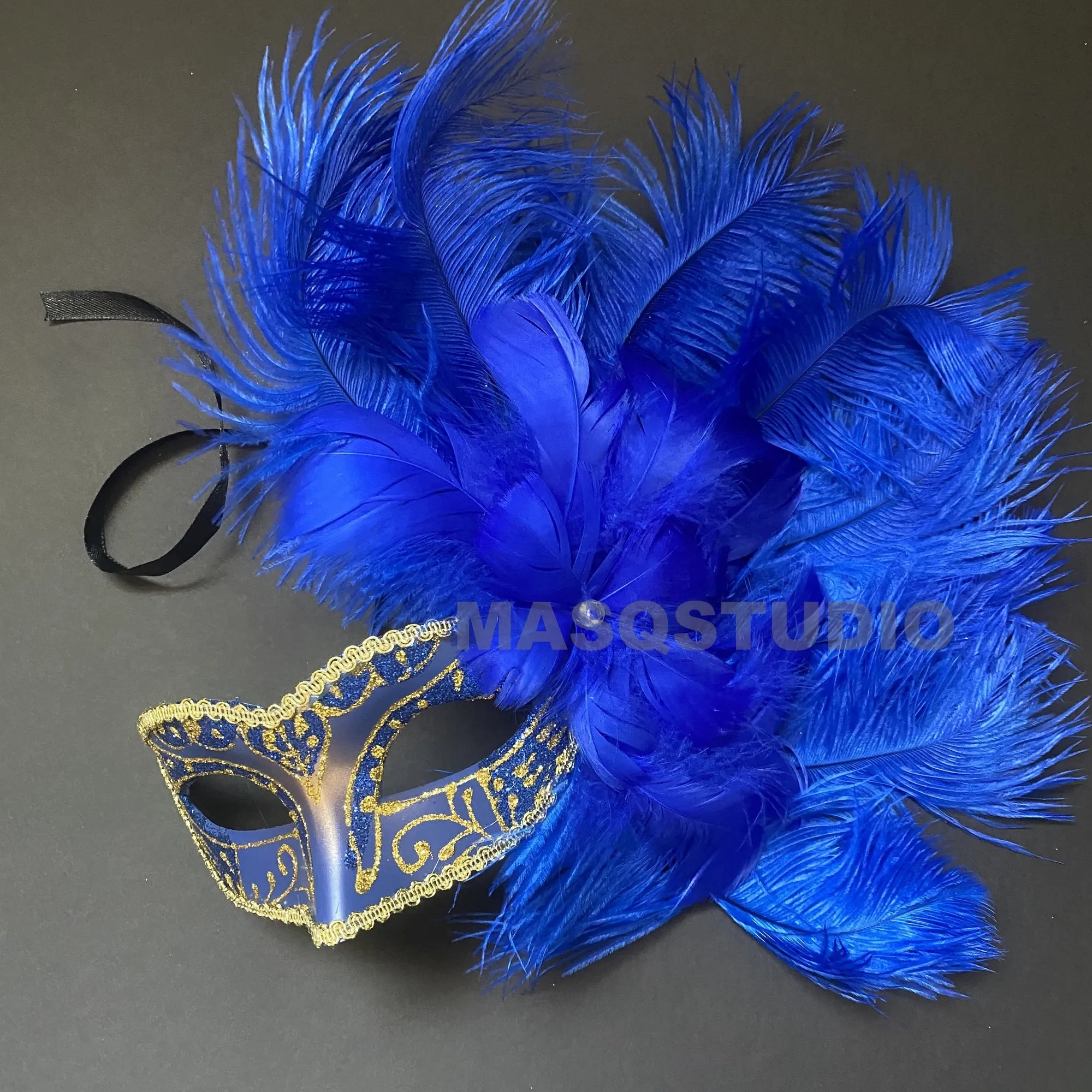 Masquerade Feather Mask Costume Carnival dress up Parade Birthday Dance Prom Eye Wear