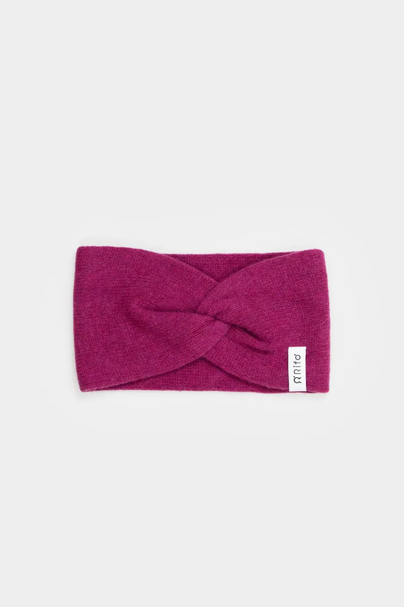 Nadia Cashmere Headband Red