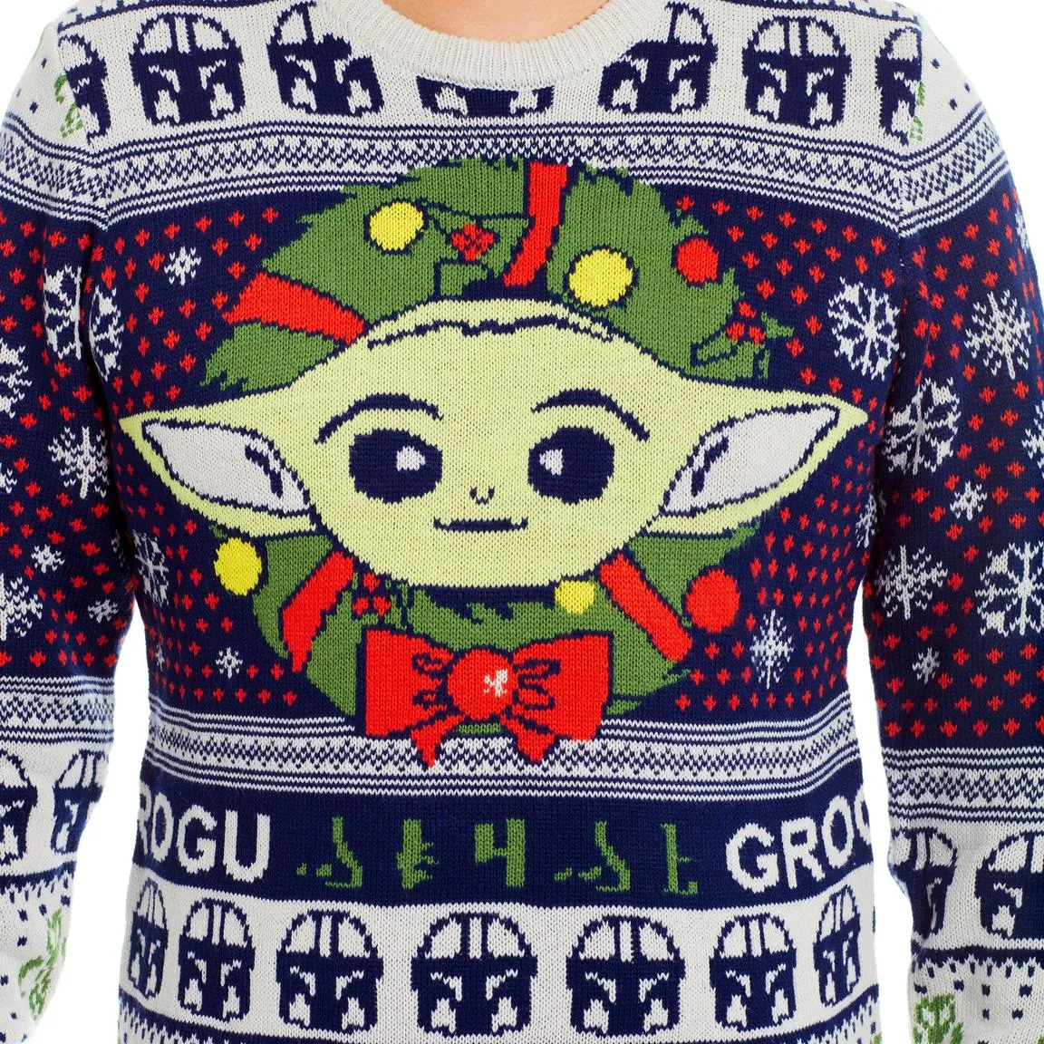 New Star Wars Baby Yoda Grogu Christmas Sweater Mandalorian